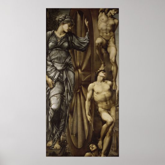 Poster Burne-Jones - Roue de la Fortune (Devant)