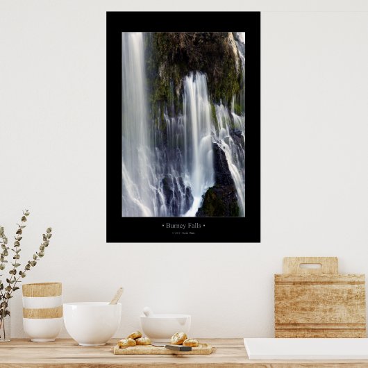Poster Burney Falls (couleur) (Cuisine)