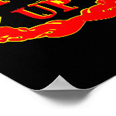 Poster Burnin Up Flames Vintage  (Coin)