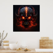 Poster Burning Skull Inferno (Cuisine)