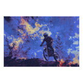 Poster Burning Trails - Rider en VTT (Devant)