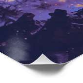 Poster Burning Trails - Rider en VTT (Coin)