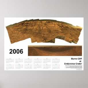Poster Burns Cliff au cratère Endurance