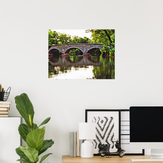 Poster Burnside Bridge Antietam (Bureau à domicile)