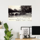 Poster Burnside Bridge, Antietam MD Guerre civile 1906 (Bureau à domicile)