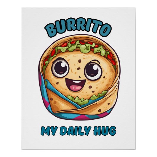 Poster Burrito My Daily Hug (Devant)