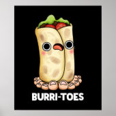 Poster Burritoes Funny Burrito Pun Dark BG (Devant)