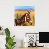 Poster Burro du désert (Bureau à domicile)