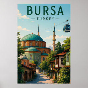 Poster Bursa Turquie Patrimoine Ottoman Mont Uludag