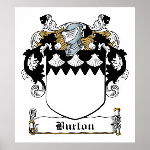 Poster Burton Family Crest