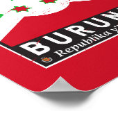 Poster Burundi Distresse Vintage (Coin)
