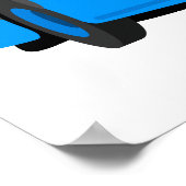 Poster Bus bleu (Coin)