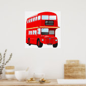 Poster Bus de Londres (Cuisine)