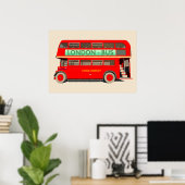 Poster Bus de Londres (Bureau à domicile)