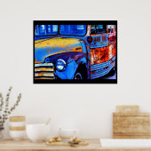 Poster Bus de plusieurs couleurs (Cuisine)