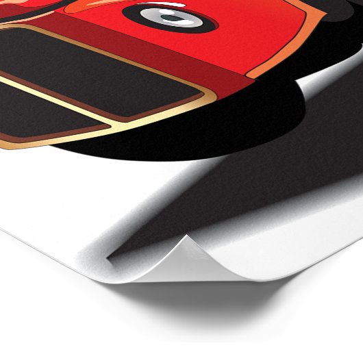 Poster Bus Double Decker (Coin)