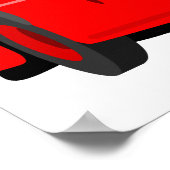 Poster Bus rouge (Coin)