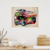 Poster Bus rouge de Londres (Cuisine)