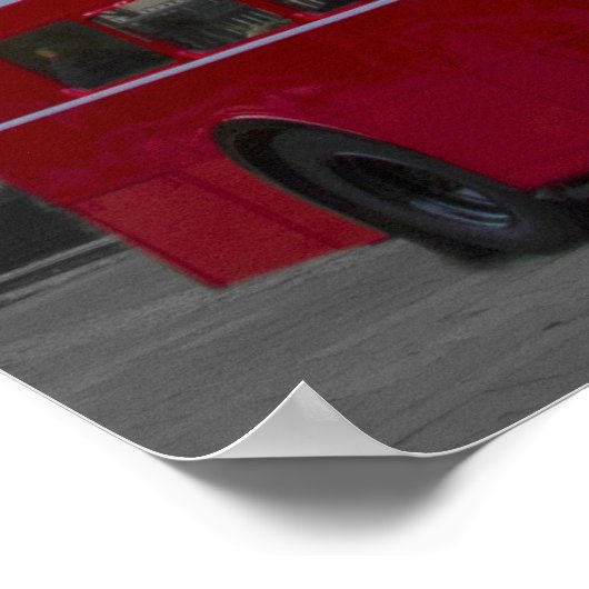 Poster Bus rouge de Londres (Coin)
