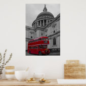 Poster Bus rouge de Londres (Cuisine)