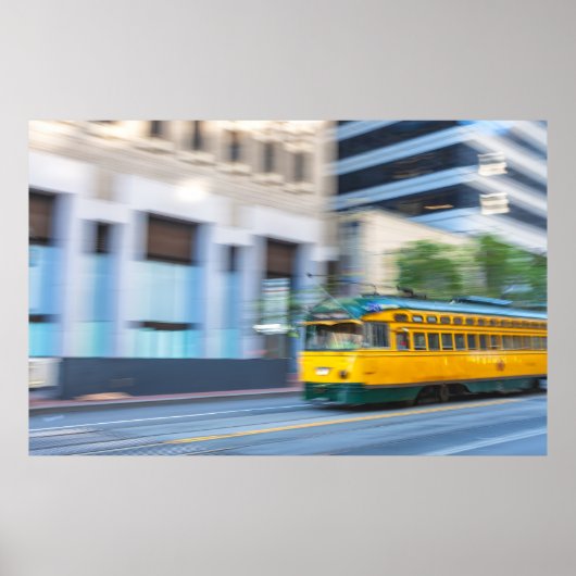Poster Bus San Francisco Trolley (Devant)