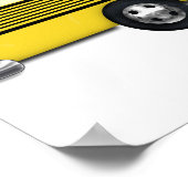 Poster Bus scolaire super-jaune (Coin)