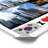 Poster Busan - Corée du Sud - I Love - (Coin)