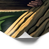 Poster Bush Baby Perched on Jungle Branch (Coin)