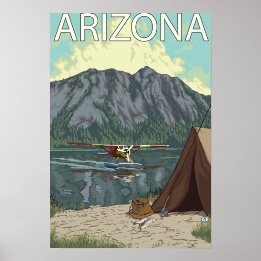Poster Bush Plane FishingArizona (Devant)