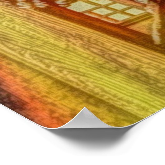 Poster bushido japonais samouraï armure samouraï crâne (Coin)