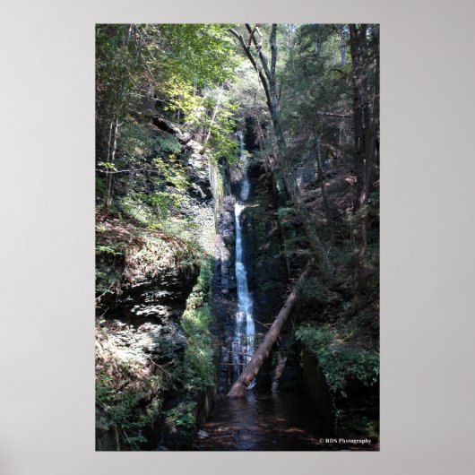 Poster Bushkill Falls in the Poconos. imprimer 0206 (Devant)