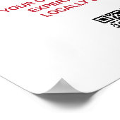 Poster Business Modern Logo Médias sociaux QR Code (Coin)