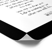 Poster Business Motivation Luxe Parties scintillant argen (Coin)