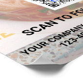 Poster Business QR Code Light Photo Cool Trade Show Promo (Coin)