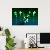 Poster Business Technology Concept on Worldwide Report (Bureau à domicile)