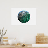 Poster Business Technology Global Network avec Futurisme (Cuisine)