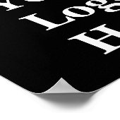 Poster Business Your Logo Ici Modèle noir (Coin)