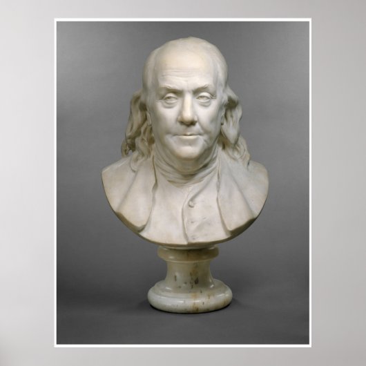 Poster Bust historique de Ben Franklin Photographie (1778 (Devant)