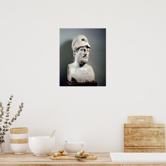 Poster Bust of Pericles copie d'un original grec (Cuisine)