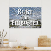 Poster Bust The Filibuster (Cuisine)