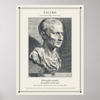 Poster Buste de Cicéron d'après Rubens, Médecine de l'Âme