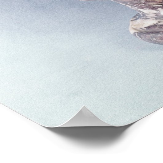 Poster Buste de Jean-Jacques Rousseau (Coin)