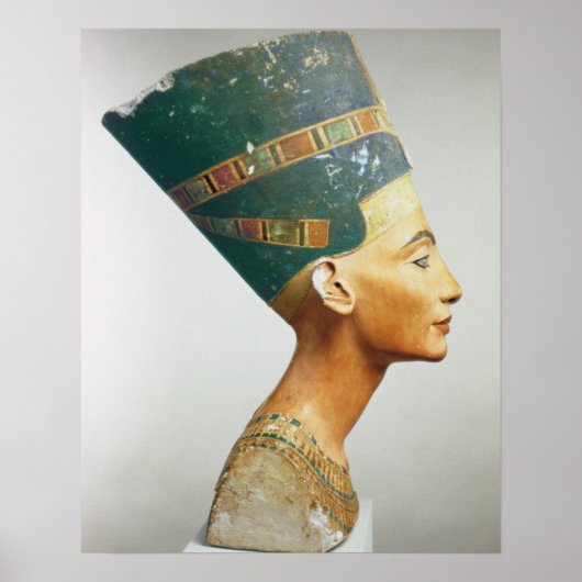 Poster Buste de la reine Nefertiti, vue latérale, de l'st (Devant)