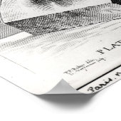 Poster Buste de Platon gravé par Lucas Emil (Coin)