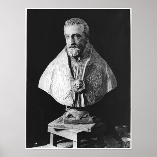 Poster Buste de portrait de François d'Escoubleau (Devant)