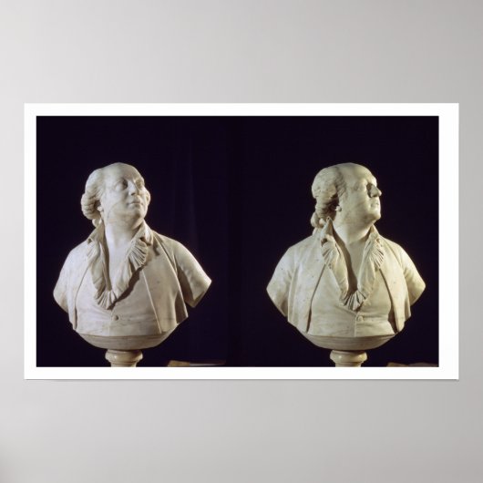 Poster Buste de portrait de Giuseppe Balsamo (1743-95), c (Devant)