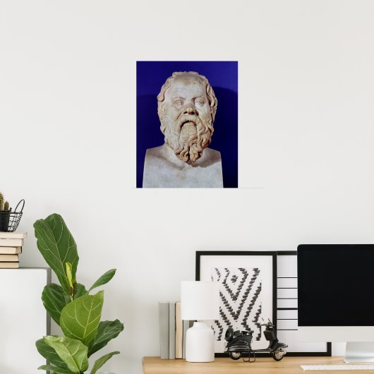 Poster Buste de Socrate (Bureau à domicile)