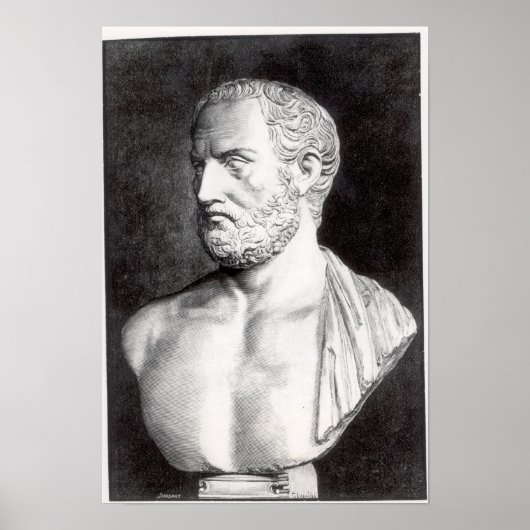 Poster Buste de Thucydides, gravé par Barbant (Devant)