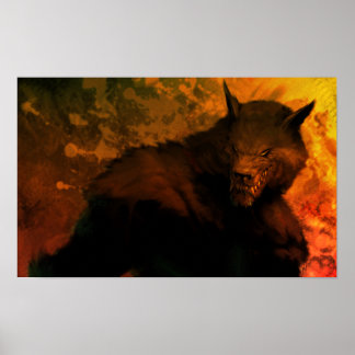Poster buste de werewolf