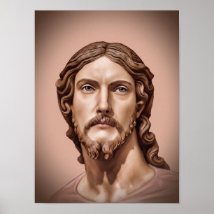 Poster BUSTE DU CHRIST SAUVEUR par MICHELANGELO